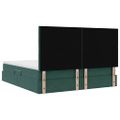 vidaXL Postel s úložným prostorem a matrací Tmavozelená 180 x 200 cm