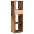 vidaXL Knižnica staré drevo 34x31x112 cm kompozitné drevo