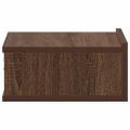 vidaXL Nástenný nočný stolík hnedý dub 40x30x15 cm spracované drevo