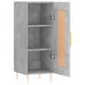 vidaXL Komoda betónovo sivá 34,5x34x90 cm spracované drevo