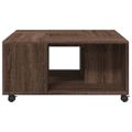 vidaXL Konferenčný stolík hnedý dub 80x80x40 cm kompozitné drevo