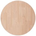 vidaXL Okrúhla stolová doska Ø50x2,5 cm neošetrený dubový masív