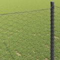 vidaXL Hexagonálny plot 1 x 50 m PVC Sivá