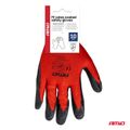 Ochranné rukavice polyesterové, potiahnuté latexom, veľkosť 10 (2 páry), trieda 2121X – AMiO-04637