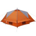 vidaXL Teepee stan pre 4 osoby 4 osoba Šedá a oranžová