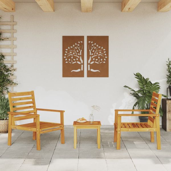 vidaXL Záhradné kreslá 2 ks 66,5x65x81 cm, akáciový masív