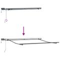 vidaXL Sklopná markíza Červená 300 x 250 cm Tkanina a hliník