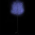 vidaXL Vianočný stromček 220 LED modré svetlo kvety čerešne 220 cm
