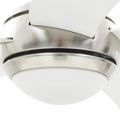 vidaXL Ozdobný stropný ventilátor s osvetlením 128 cm biely