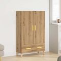 vidaXL Highboard Artisan Dub 70x31x115 cm Engineered Wood