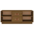 vidaXL TV skrinka medovo-hnedá 100x34x40 cm borovicový masív