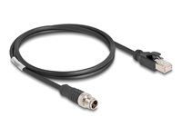 M12 Cable X-coded 8 pin male to RJ45 mal