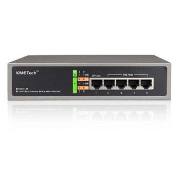 KMETech POE Swtich 4 portový, 10/100 M rýchlosť, 15.4 W-1x kanál KMETech POE Swtich 4 portový, 10/100 M rýchlosť, 15.4 W - 1x kanál