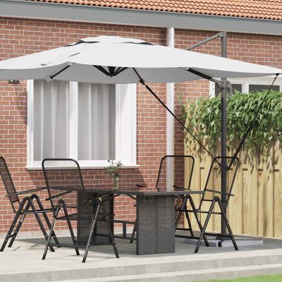 vidaXL Roma Parasol Béžová 286 x 284 x 265 cm Hliník a polyester