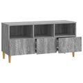 vidaXL TV skrinka 102 x 34,5 x 50 cm Sivý Sonoma Kompozitné drevo