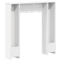 vidaXL Rám krbu Biela 102 x 20 x 102 cm Kompozitné drevo