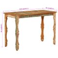 vidaXL Jedálenský stôl 110x52x76 cm masívne recyklované drevo