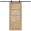 vidaXL Posuvné dvere ORKDAL 86 x 198,5 cm Borovicový masív Prírodná
