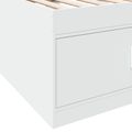 vidaXL Rám postele so skladom Biela 80 x 200 cm Kompozitné drevo