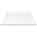 vidaXL Štvorcová sprchová vanička z ABS biela 80x80 cm