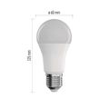 LED žiarovka EMOS ZQW515R GoSmart WIFI A65 / E27 / 11 W (75 W) / 1 050 lm / RGB / stmievateľná