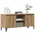 vidaXL TV skrinka dub artisan 102x35x50 cm spracované drevo