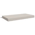 vidaXL Podložka na sedadlo SOEST 100% polyester Biela 120 x 80 x 10 cm