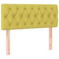 vidaXL Posteľný rám boxspring s matracom zelený 90x190 cm látka