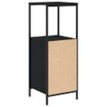 vidaXL Kúpeľňová skrinka s policami dub čierny 36x35x95 cm