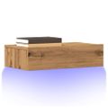 vidaXL TV skrinka s LED svetlami 2 ks dub artisan 60x35x15,5 cm