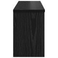 vidaXL Vešiak na stenu Nástenná montáž Čierny dub 80 x 20 x 30 cm
