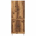 vidaXL Highboard 2 ks Staré drevo 69,5 x 34 x 180 cm Kompozitné drevo