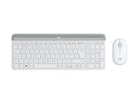 Sada klávesnice a myši - bezdrôtová - 2,4 GHz - US medzinárodná - belavá