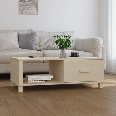 vidaXL Konferenčný stolík HAMAR, medovo hnedý 100x55x35 cm, borovica