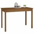 vidaXL Jedálenský stolík medovo-hnedý 110x55x75 cm masívna borovica