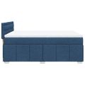 vidaXL Boxspring posteľ s matracom modrý 140x190 cm látka