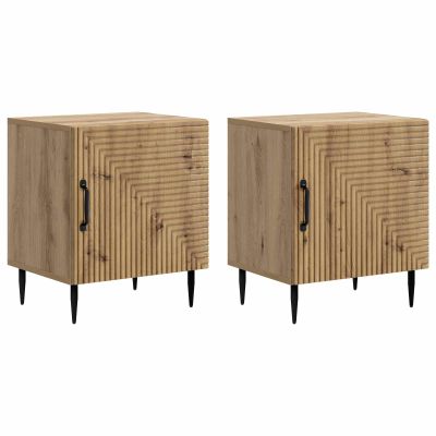vidaXL Nočný stolík 2 pcs Dub artisan 43 x 34,5 x 50 cm