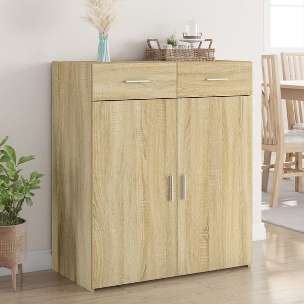 vidaXL Komoda, dub sonoma 80x42,5x93 cm, kompozitné drevo