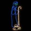 vidaXL Vianočná silueta pastiera a baránka, 168 LED diód 102,5x35 cm