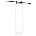 vidaXL Posuvné dvere ORKDAL 61 x 198,5 cm Biela a čierna
