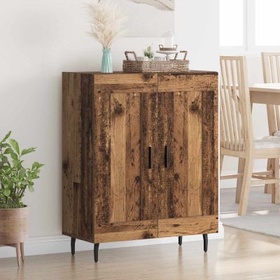 vidaXL Servírovacia skriňa Staré drevo 69,5 x 34 x 90 cm