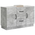 vidaXL Servírovacia skriňa so zásuvkou Betónovo sivá 89 x 34,5 x 57 cm