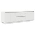 vidaXL TV skrinka s LED svetlami biela 160,5x41x50 cm