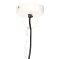 vidaXL Industriálna vintage závesná lampa 25 W, biela 41 cm E27