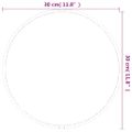 vidaXL Nástenné zrkadlo čierne Ø 30 cm okrúhle
