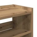 vidaXL Regál na topánky dub artisan 80x25x62 cm kompozitné drevo
