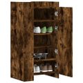 vidaXL Botník dymový dub 52x37,5x100 cm kompozitné drevo