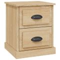 vidaXL Nočný stolík dub sonoma 39x39x47,5 cm spracované drevo