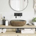 vidaXL Baňa z riečneho kameňa Svetlosivá (30-37) x (25-30) x 12 cm