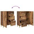 vidaXL Servírovacia skriňa Staré drevo 34 x 69.5 x 90 cm